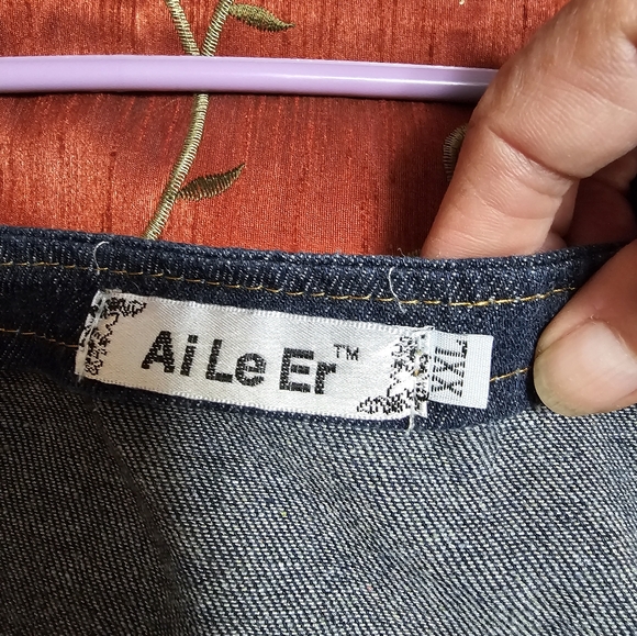 Jean romper dress Med to L - Picture 7 of 10